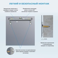 Зеркало Wellsee 7 Rays’ Spectrum 50х50 черное матовое