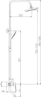 Душевая стойка Haiba HB2414 хром