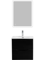 Мебель для ванной комнаты BelBagno Marino-cer-mini 60 подвесная, nero lucido