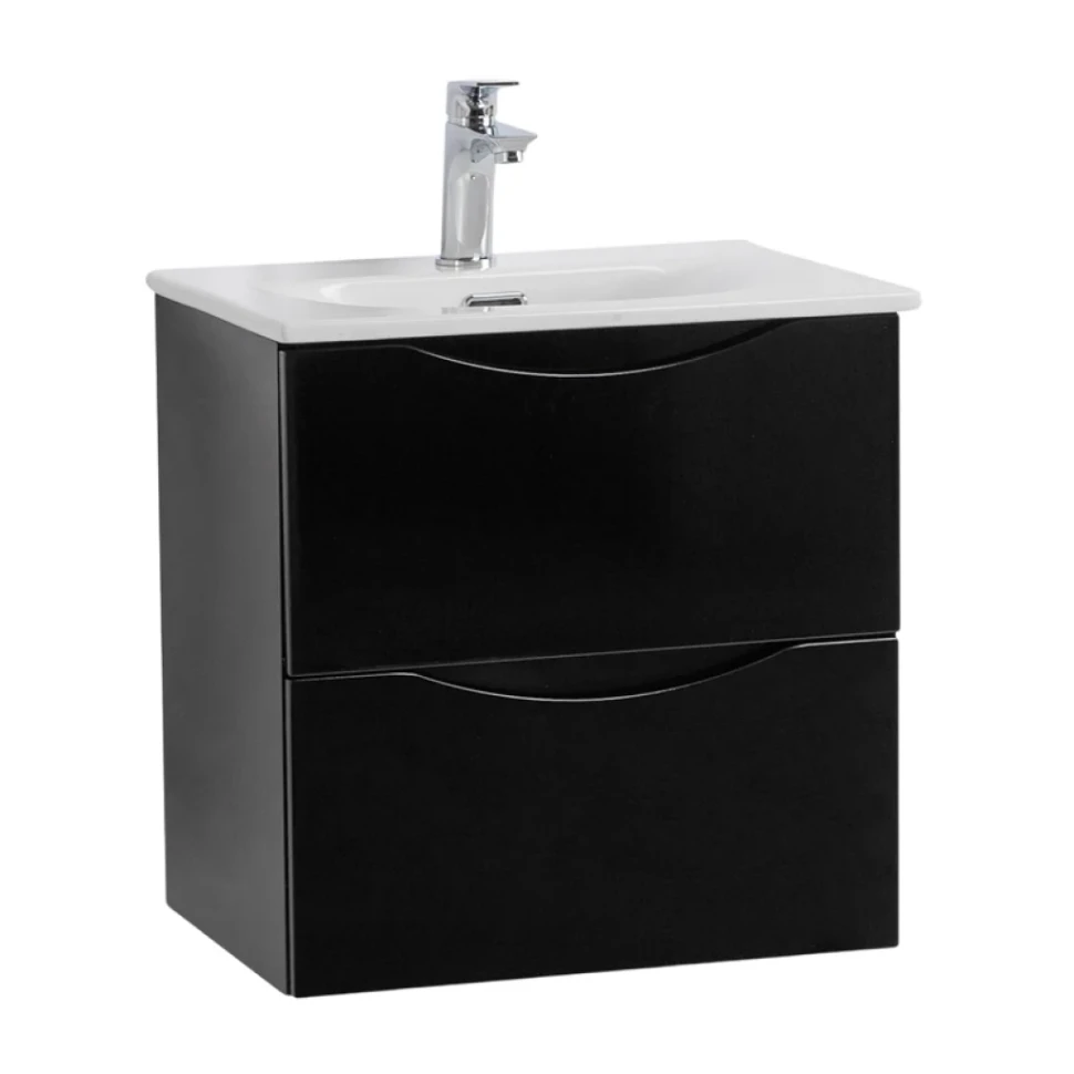 Мебель для ванной комнаты BelBagno Marino-cer-mini 60 подвесная, nero lucido