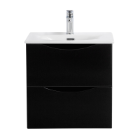 Мебель для ванной комнаты BelBagno Marino-cer-mini 60 подвесная, nero lucido