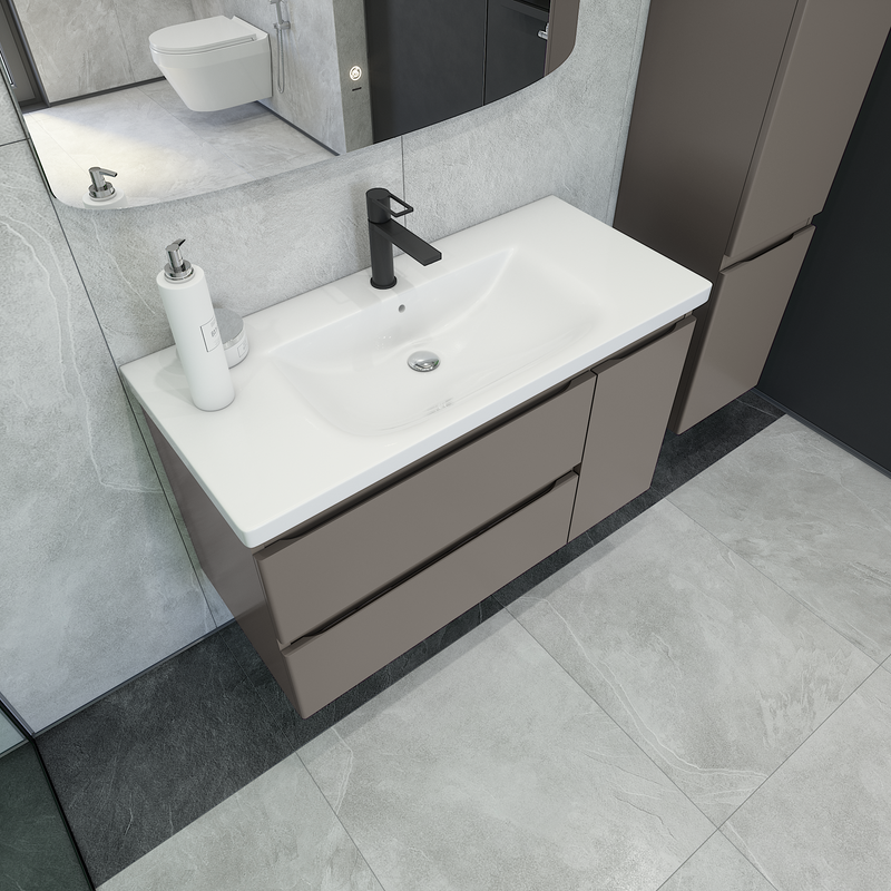 Тумба под раковину без столешницы Caprigo Forte 100 R подвесная, айрон