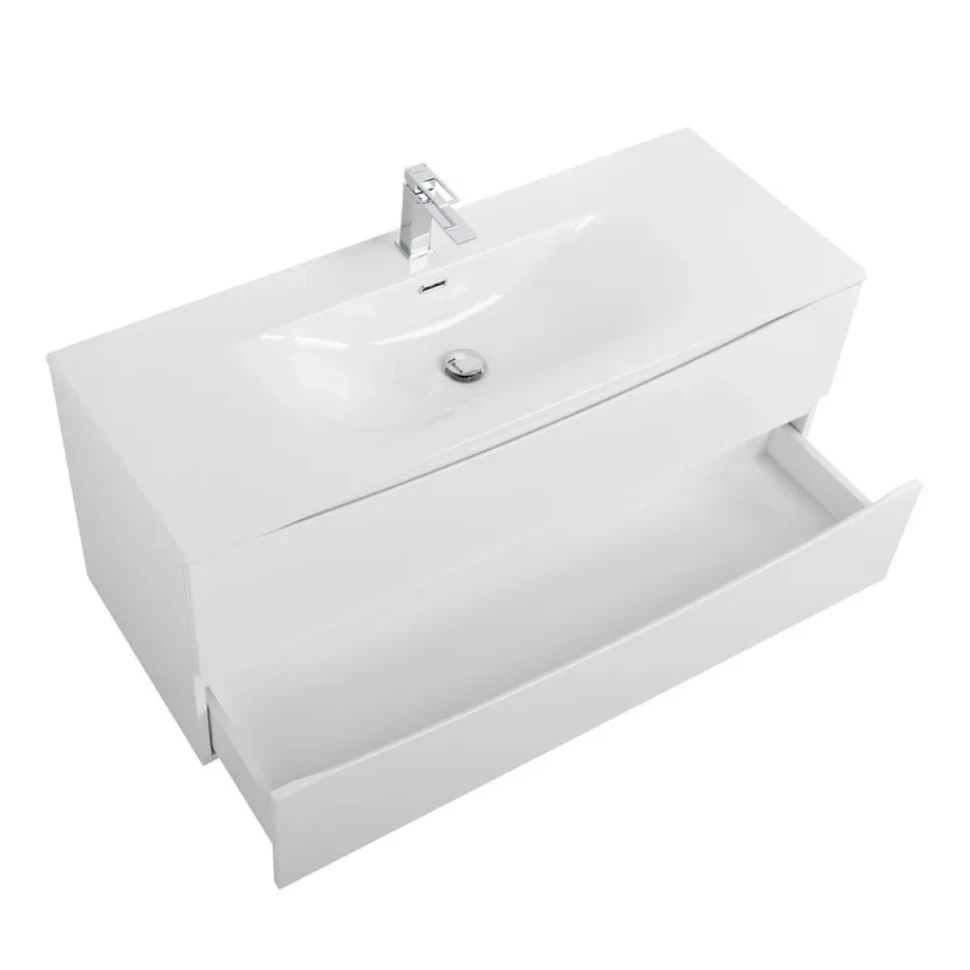 Мебель для ванной комнаты BelBagno Marino-cer-n 120 подвесна, bianco opaco