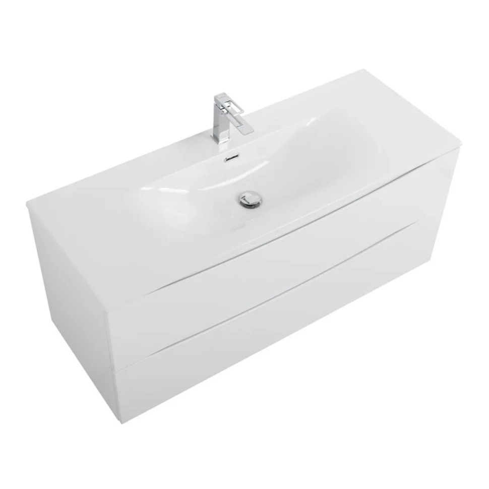 Мебель для ванной комнаты BelBagno Marino-cer-n 120 подвесна, bianco opaco