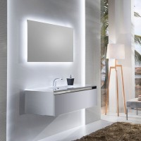 Тумба с раковиной Sanvit Кубэ -1 90 белый глянец