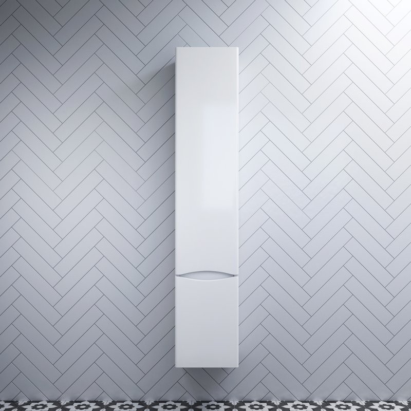 Шкаф-пенал для ванной AM.PM Like 35 L подвесной, белый глянец