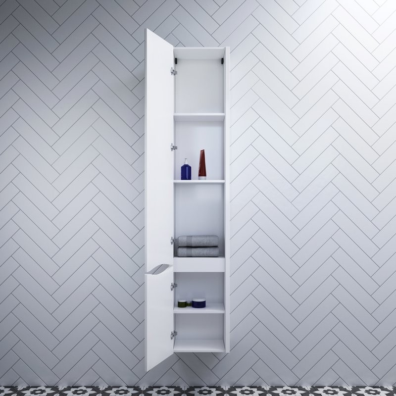 Шкаф-пенал для ванной AM.PM Like 35 L подвесной, белый глянец