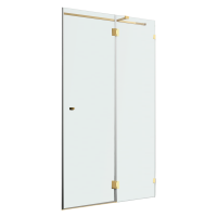 Душевая дверь в нишу Wasserkraft Ems 76H05R-MG 120 см, матовое стекло, фурнитура золото
