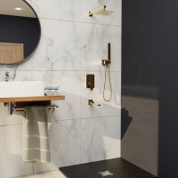 Душевой комплект RGW Shower Panels SP-56G С ВНУТРЕННЕЙ ЧАСТЬЮ, золото