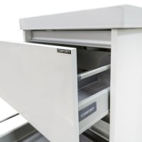 Тумба с раковиной Comforty Дублин 60 белый глянец