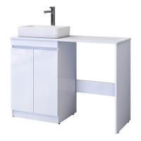 Тумба с раковиной Vigo Urban 60 напольная, 2 дверки, белая, раковина Urban 50