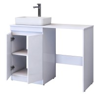 Тумба с раковиной Vigo Urban 60 напольная, 2 дверки, белая, раковина Urban 50