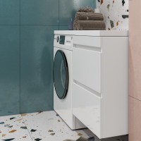 Мебель для ванной комнаты Vigo Urban 60 R 2 ящика, под стиральную машину, белая