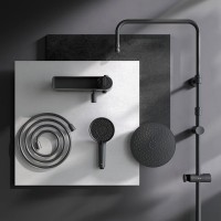 Душевая стойка AM.PM X-Joy F0785A722 черный матовый