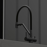 Смеситель для кухни Sancos Dora SC4003MB с гибким изливом, матовый черный