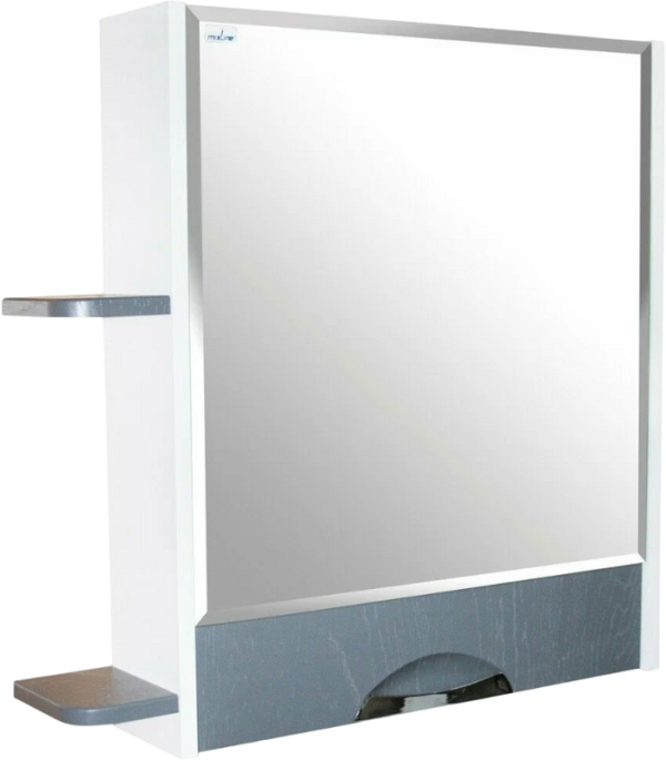 Зеркало-шкаф Mixline Байкал 70 подвесной, белый, правый