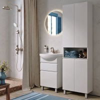 Мебель для ванной комнаты Aqwella Rodos 50 напольная, белая