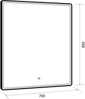Зеркало Dreja Point 70 c подсветкой Зеркало Dreja Point 70 c подсветкой