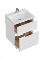 Мебель для ванной комнаты SanStar Ориана 50 напольная, раковина Cersanit Moduo 50