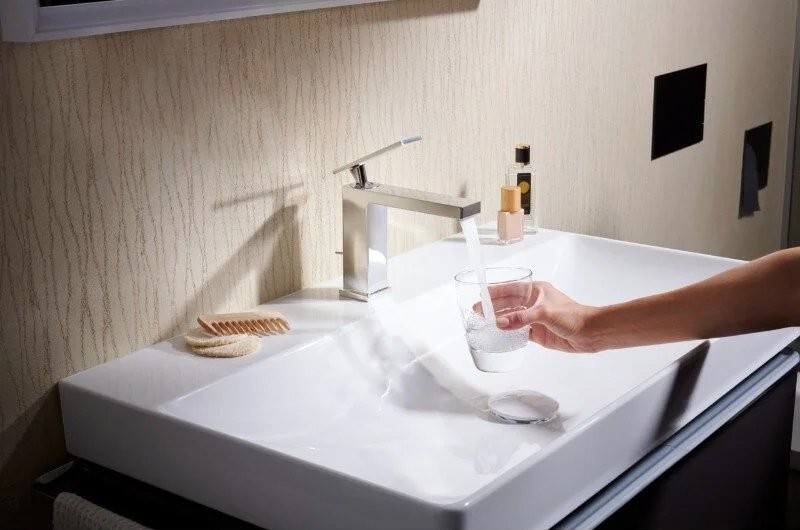 Смеситель для раковины Hansgrohe Tecturis E 110 73010000 хром