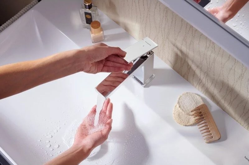Смеситель для раковины Hansgrohe Tecturis E 110 73010000 хром