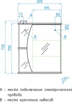 Мебель для ванной комнаты Style Line Эко Стандарт №15 60 белая Мебель для ванной комнаты Style Line Эко Стандарт №15 60 белая