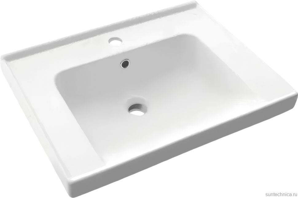 Тумба с раковиной SanStar Ориана 60 подвесная, серая, раковина Dreja Грейс 60