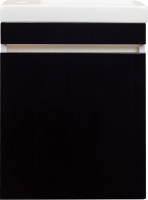 Тумба с раковиной Style Line Compact 40 Люкс, черная