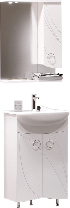 Мебель для ванной комнаты Corozo Ультра Флора 55 напольная