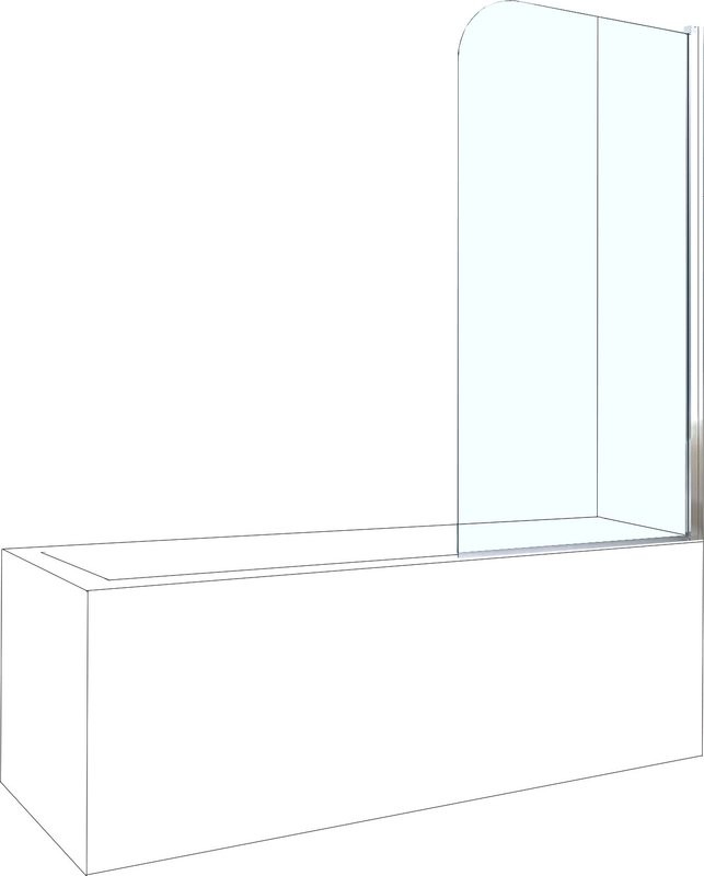 Шторка на ванну Berges River 065001 80х140