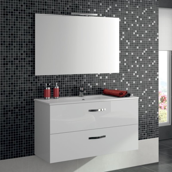 Мебель для ванной комнаты Jacob Delafon Ola 100 белый блестящий