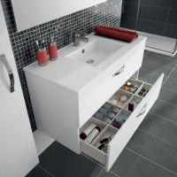 Мебель для ванной комнаты Jacob Delafon Ola 100 белый блестящий