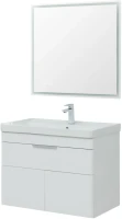 Мебель для ванной комнаты Aquanet Ирис new 70 подвесная, 1 ящик, 2 дверцы