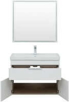 Мебель для ванной комнаты Aquanet Ирис new 70 подвесная, 1 ящик, 2 дверцы
