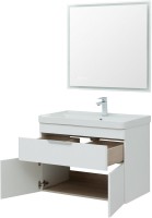 Мебель для ванной комнаты Aquanet Ирис new 70 подвесная, 1 ящик, 2 дверцы