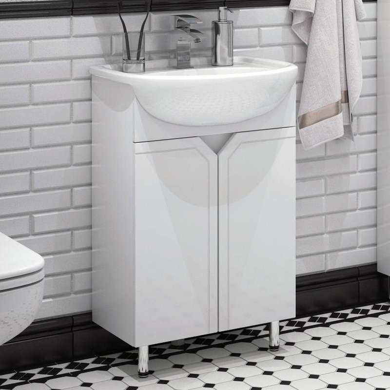 Мебель для ванной комнаты Corozo Сириус 55 белая