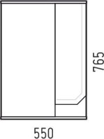 Мебель для ванной комнаты Corozo Сириус 55 белая