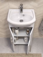 Тумба с раковиной Vigo 45 напольная, белая