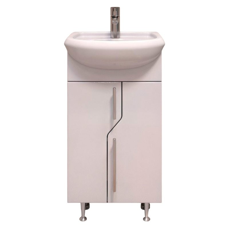 Тумба с раковиной Vigo 45 напольная, белая