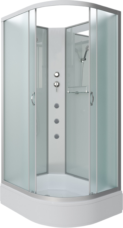 Душевая кабина Niagara Classic NG-33984-14LBKG 90х80 см, без крыши, с гидромассажем