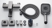 Смеситель для ванны с душем Shevanik S9602T оружейная сталь