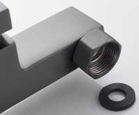 Смеситель для ванны с душем Shevanik S9602T оружейная сталь