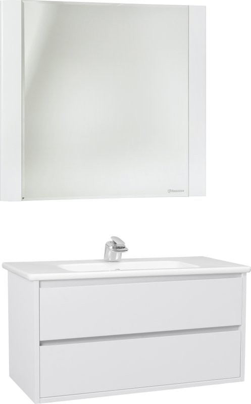 Тумба с раковиной Bellezza Лоренцо 100 белая