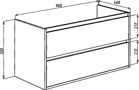 Тумба с раковиной Bellezza Лоренцо 100 белая