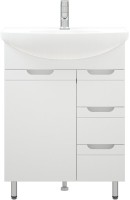 Тумба с раковиной Corozo Лея 65 белая Тумба с раковиной Corozo Лея 65 белая