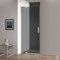 Душевая дверь в нишу Cezares Slider B 1 80/90 GRIGIO Cr профиль хром, стекло серое