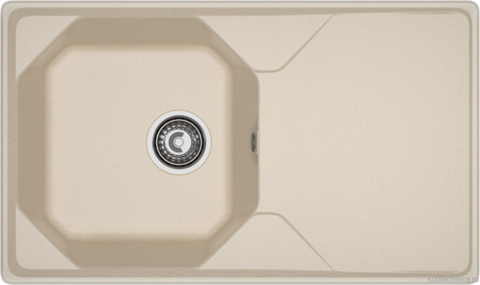 Комплект Мойка GranFest Unique U-840L кашемир + Измельчитель Bone Crusher BC 910-SL-Slim Line