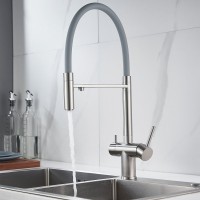 Смеситель для кухни Shevanik S178L с гибким изливом, сатин