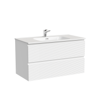 Тумба с раковиной Sancos Folk 90 bianco, раковина CN7002