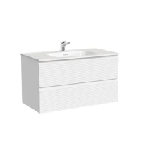 Тумба с раковиной Sancos Folk 90 bianco, раковина CN7002